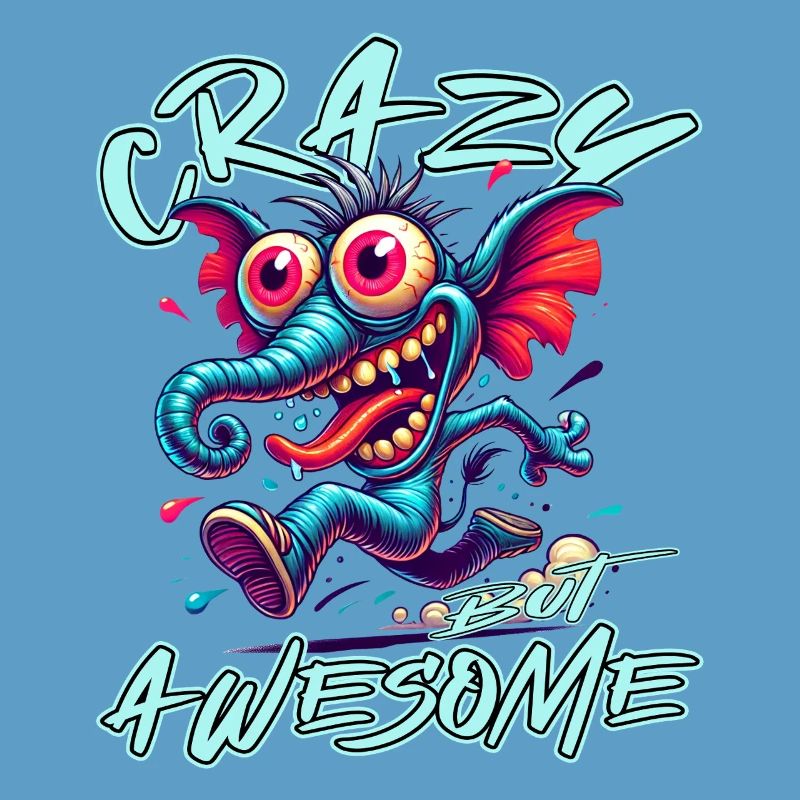 Crazy but Awesome Elefant Comic Stil