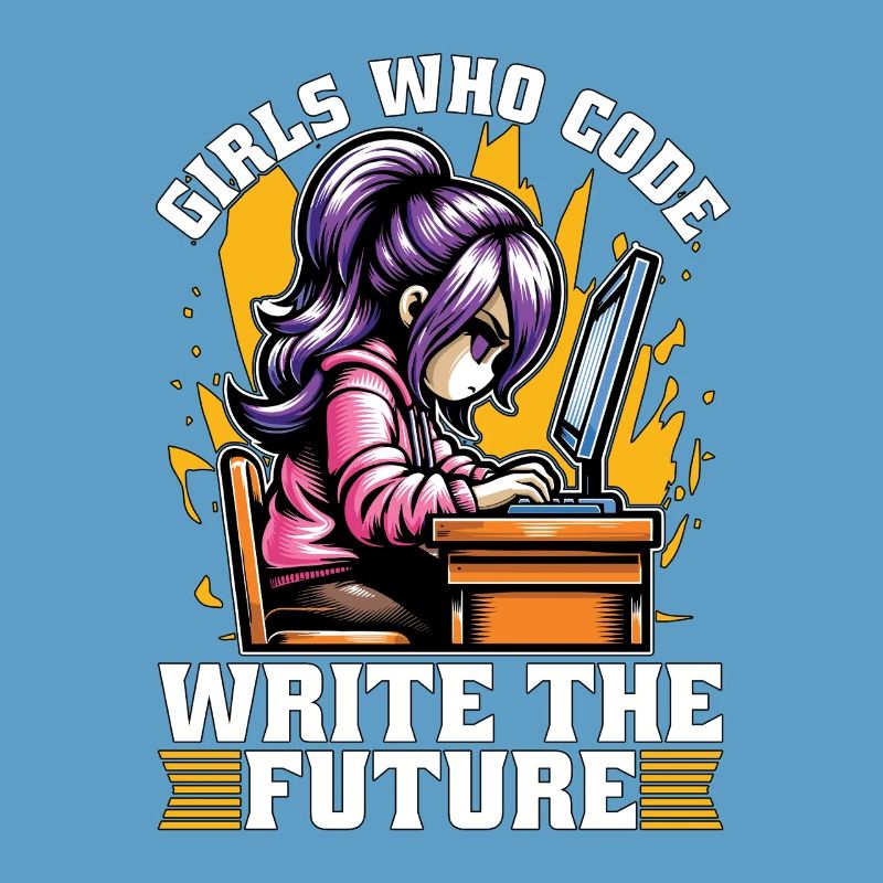 Coder Girls Who Code Write The Future Developer