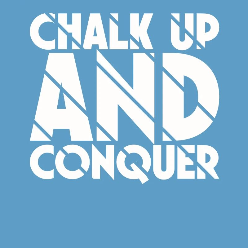Boulderer Chalk Up et Conquer Bloc