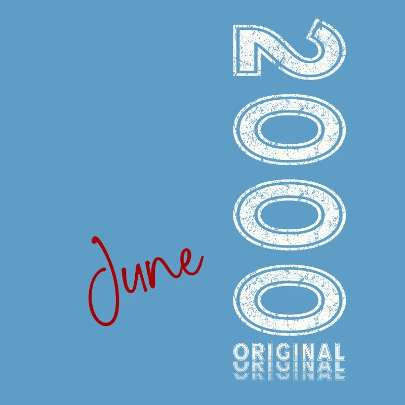 25. Geburtstag Geschenk Mann Original Juni 2000