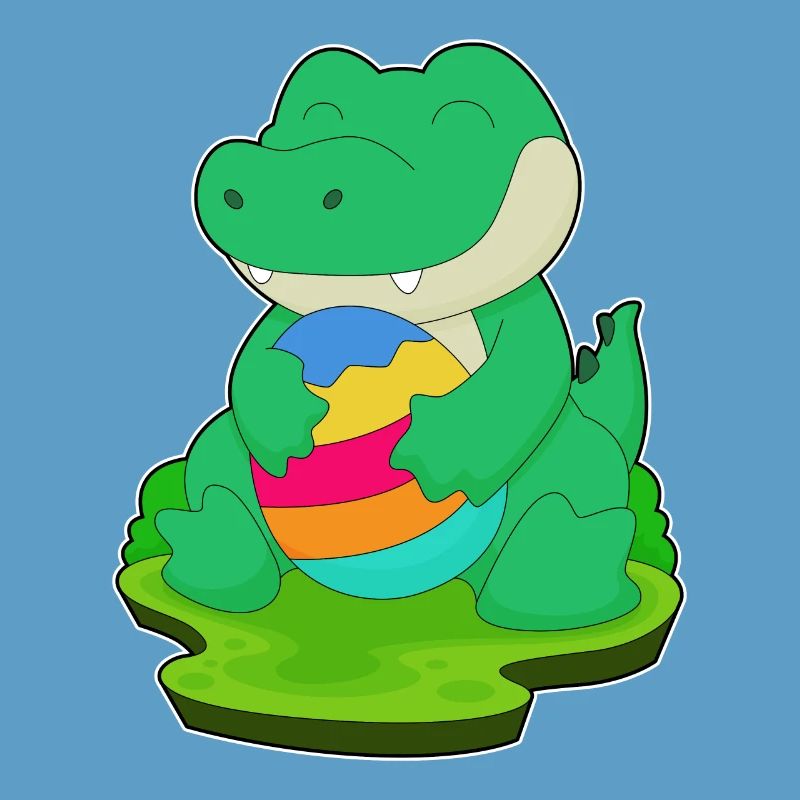 Crocodile Easter Easter Egg