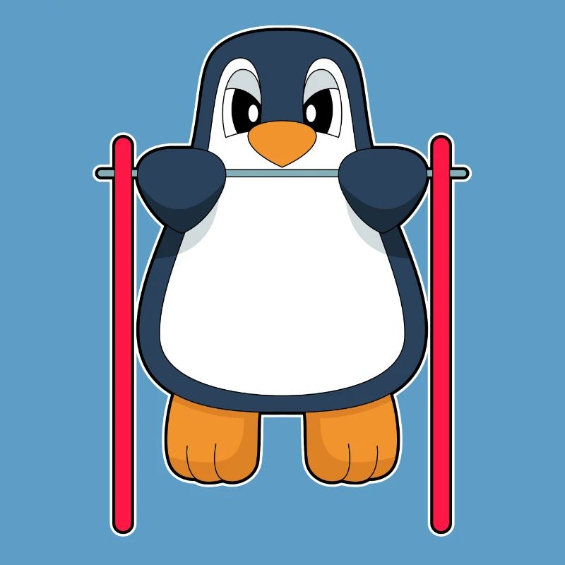 Penguin Bodybuilder Pull-ups