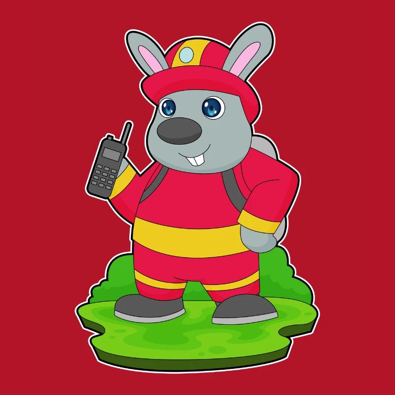 Rabbit Firefighter Fire Brigade