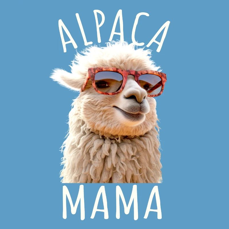 Alpaka Mama Alpaca Mutter Lama Muttertag Alpaka