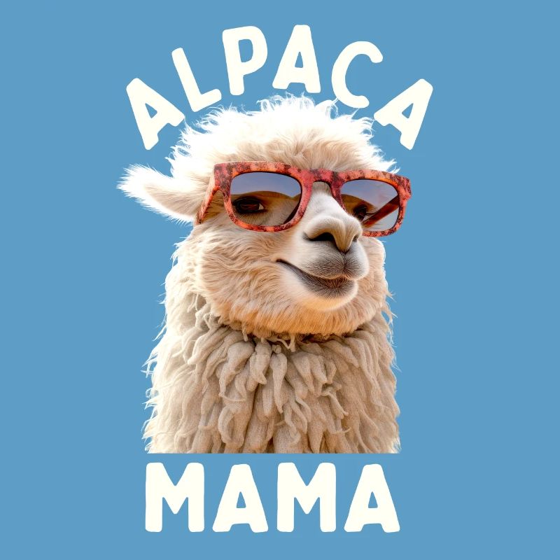Alpaka Mama Alpaca Mutter Lama Muttertag Alpaka