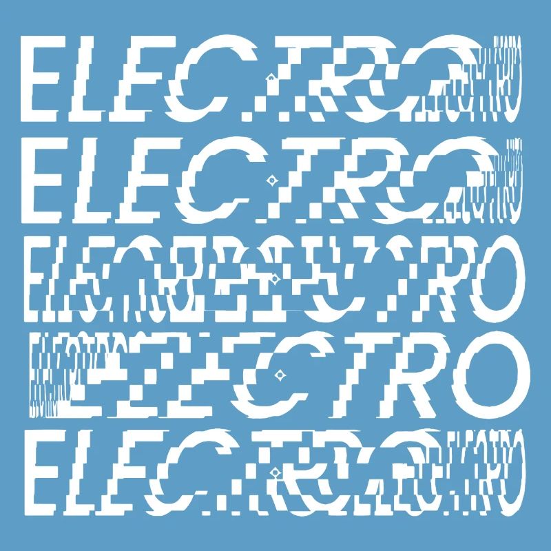 Glitch Electro Typography