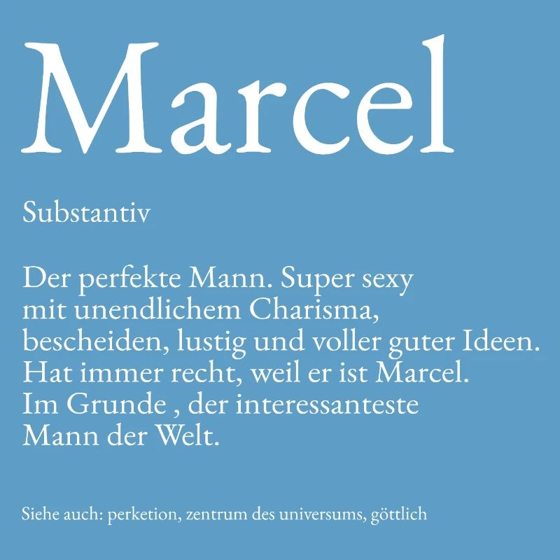 Marcel Dictionary explanation First name Marcel