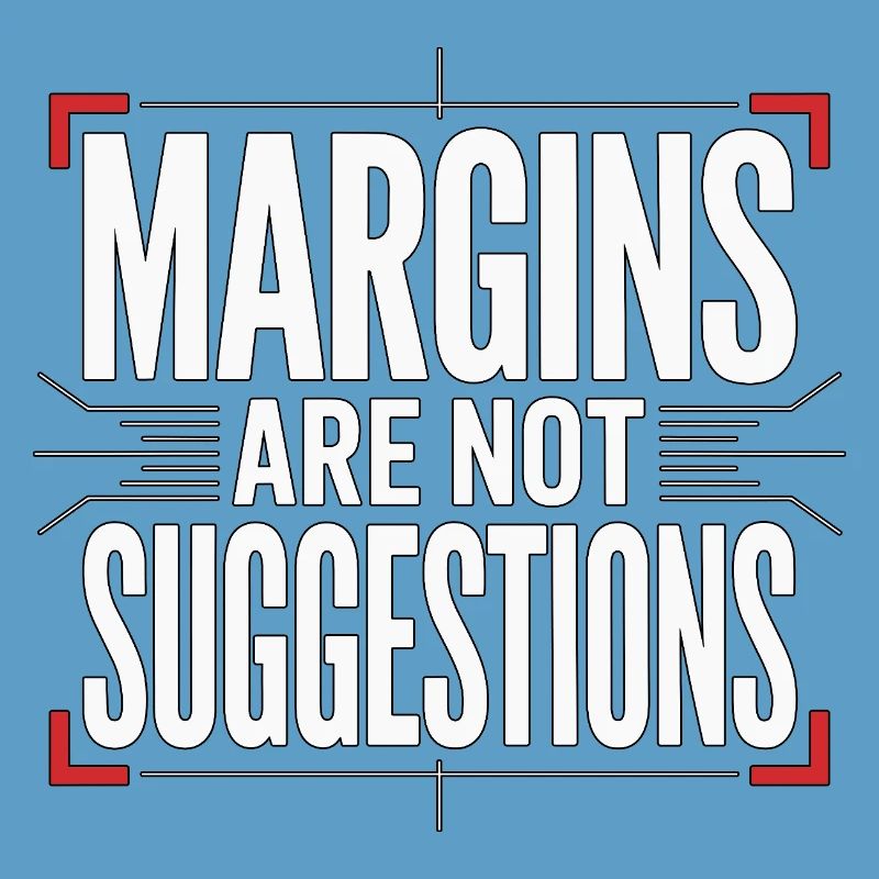 Les marges du designer d’impression sont des designers experts en impression