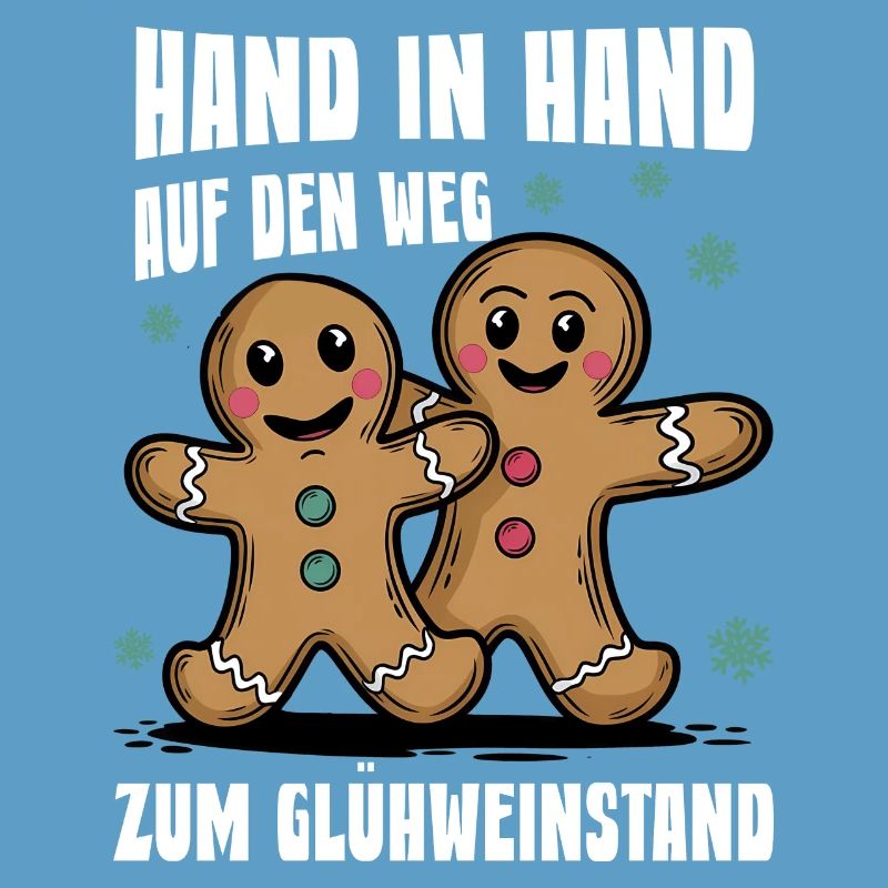Hand in Hand lustiger Spruch Glühwein Pullover