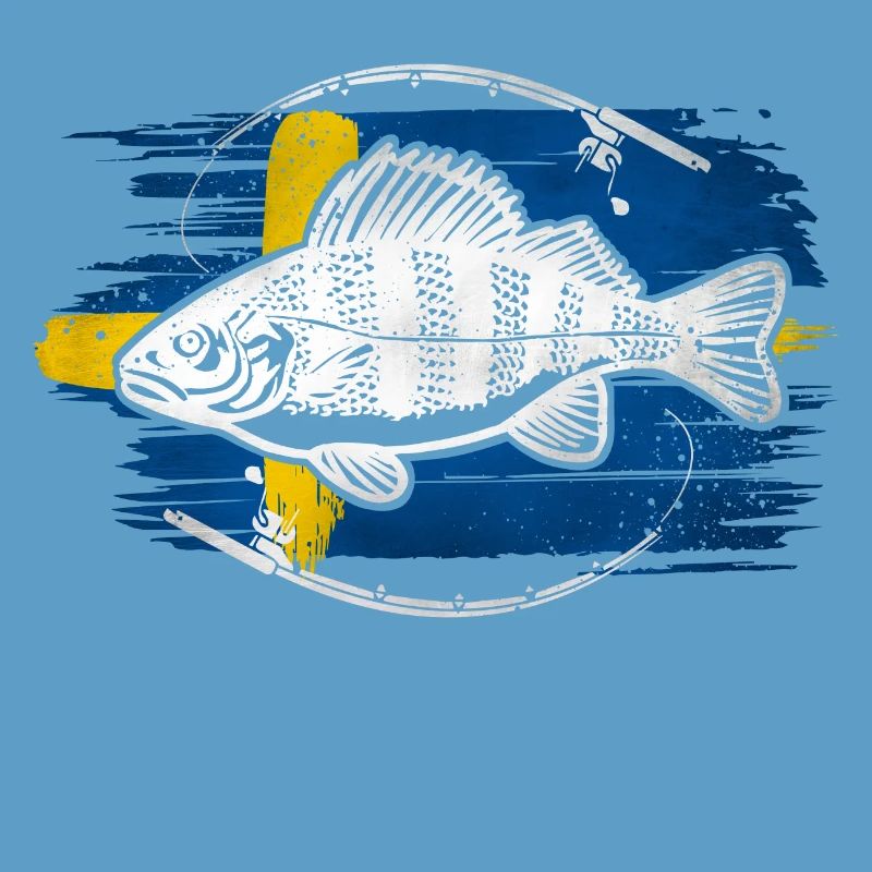 Perche de pêche de Suède