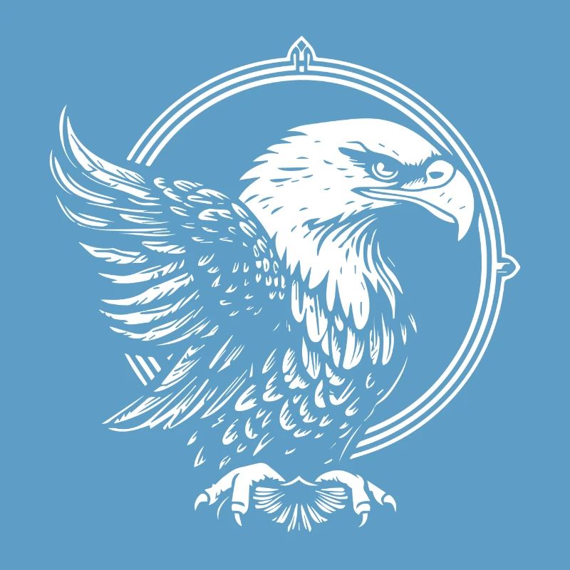 Eagle in a circle
