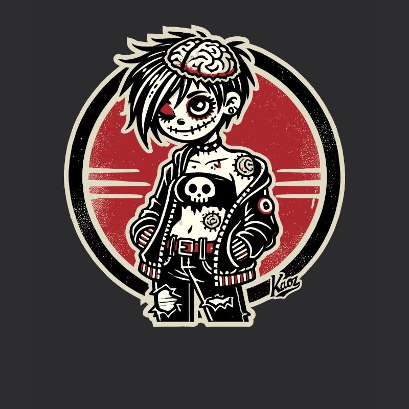 Cooles Emo-Zombie-Mädchen
