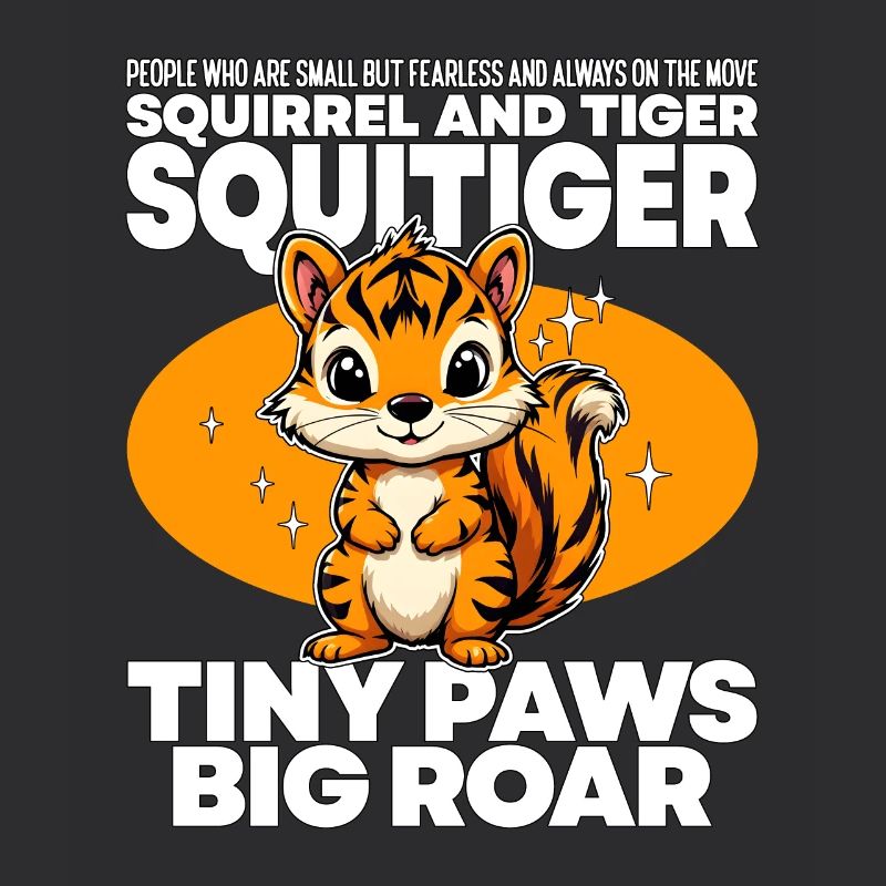 TINY PAWS BIG ROAR - SQUIRREL AND TIGER - SQUITIGE