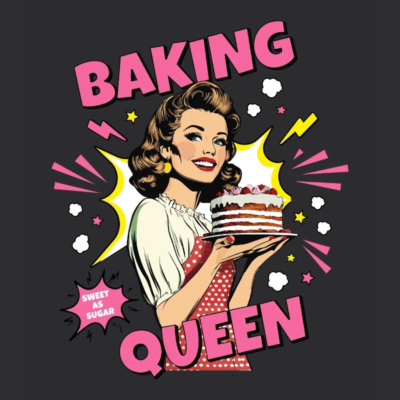 Baking Cake Baking Queen Baking Fairy Baker Pop Art