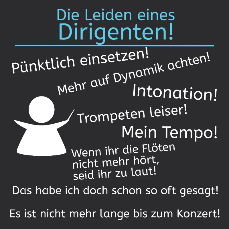 Leiden eines Dirigenten