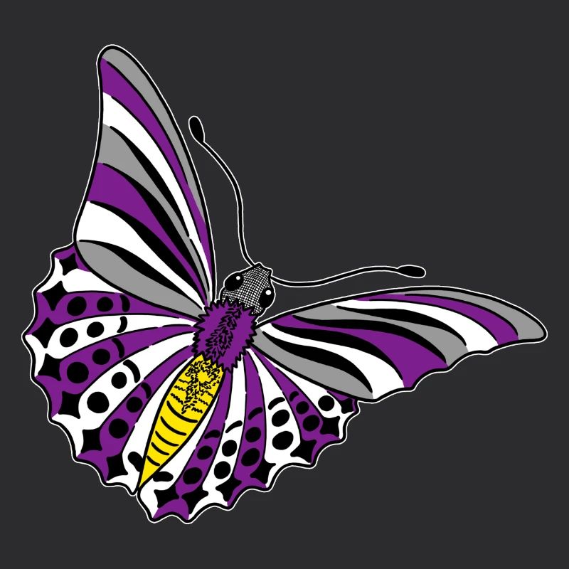 butterfly asexual non binary labrys lesbian