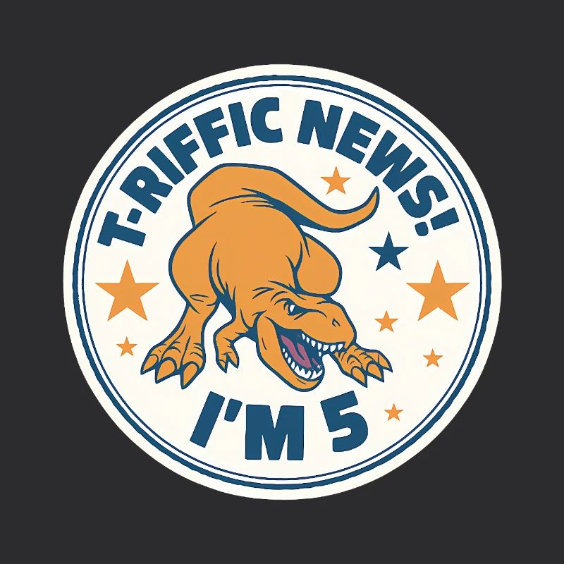 TRiffic News Ich bin 5 Geburtstag Dino-Abzeichen