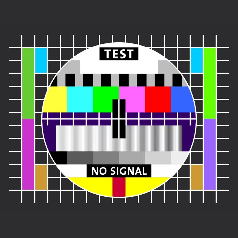 Image d’essai Télévision Écran De clôture d’émission Affichage