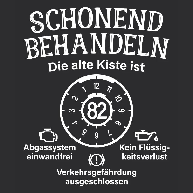 82. Geburtstag Schonend Behandeln Alte Kiste 82
