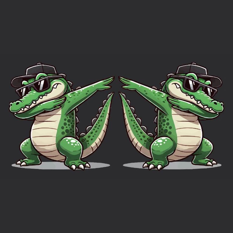 Crocodile Bande dessinée Dabbing 2