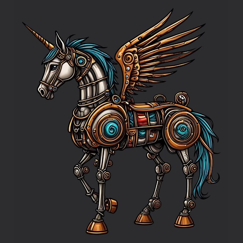 Cheval steampunk