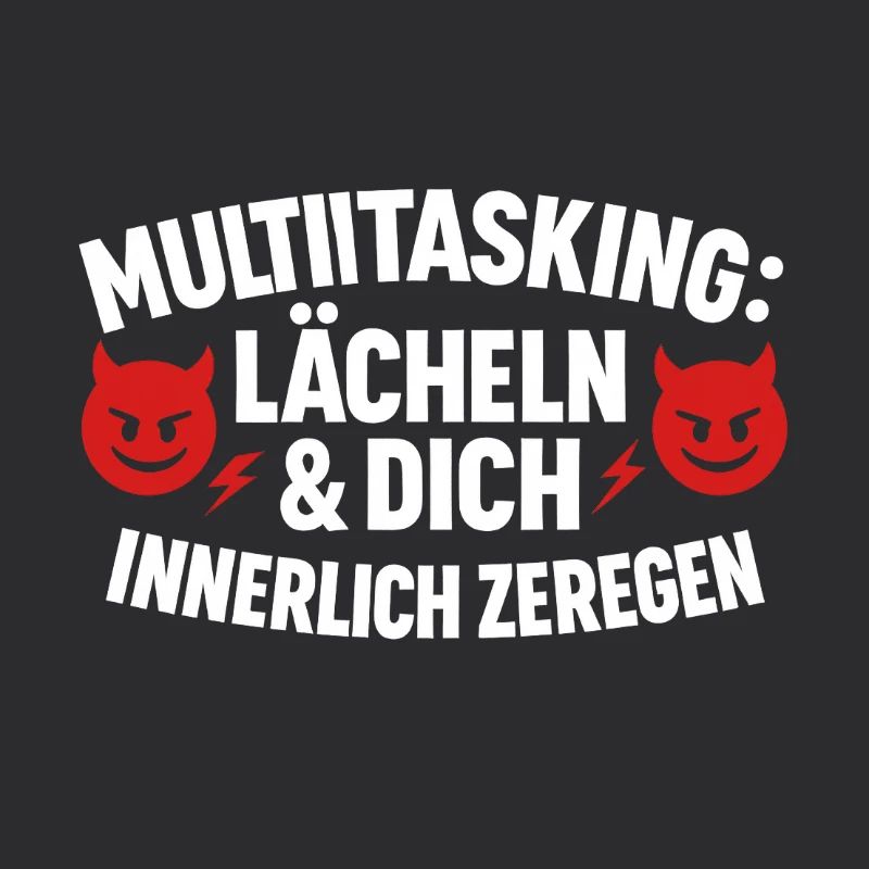 Multitasking Lächeln Innerlich Zerlegen