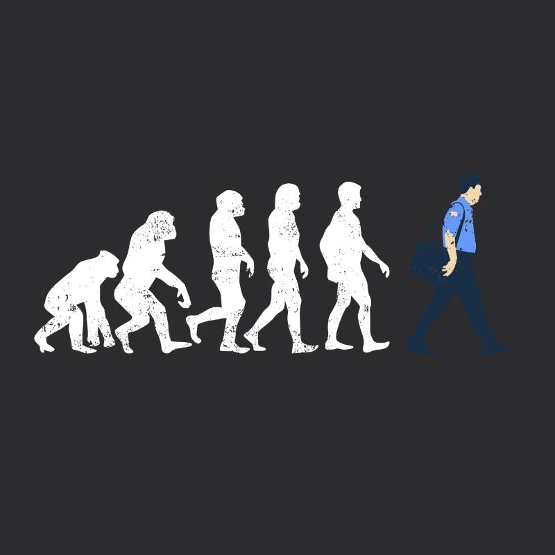 Postbote Evolution geschenk job beruf post brief