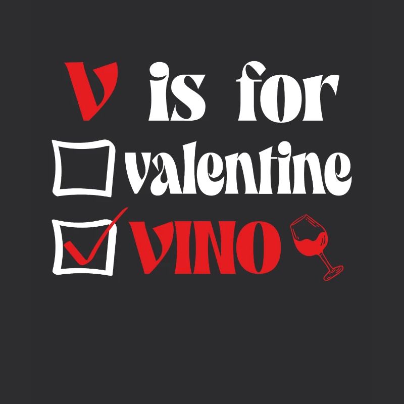 V pour le vin de Saint-Valentin