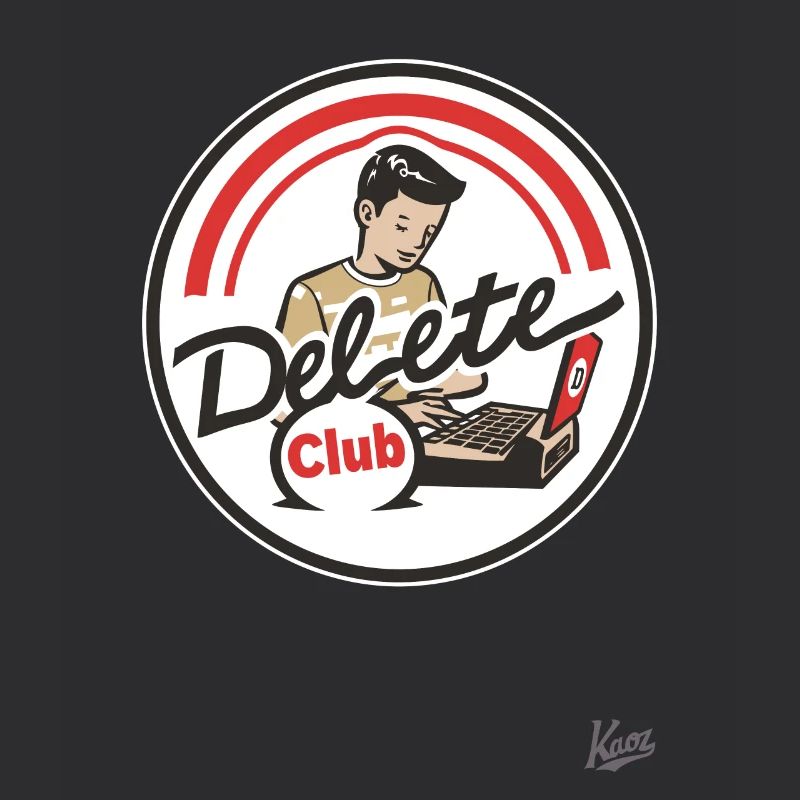 Nerd informatique du club de suppression