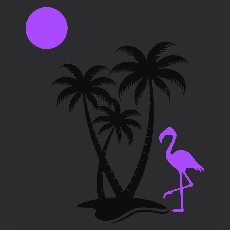 Flamingo Palm Trees