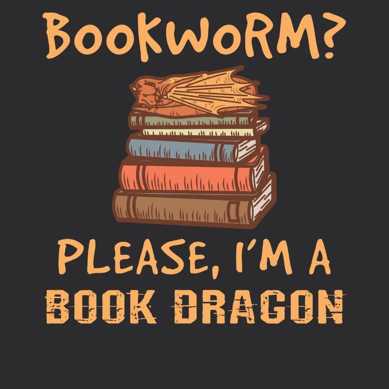 Book Nerd Im A Book Dragon Reading