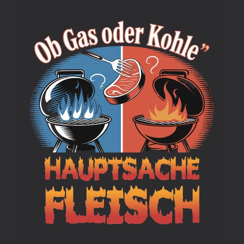 Ob Gas Oder Kohle Hauptsache Fleisch Grill
