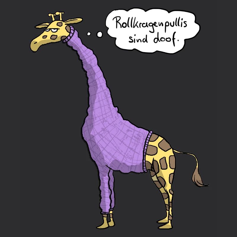 Giraffe Rollkragenpulli