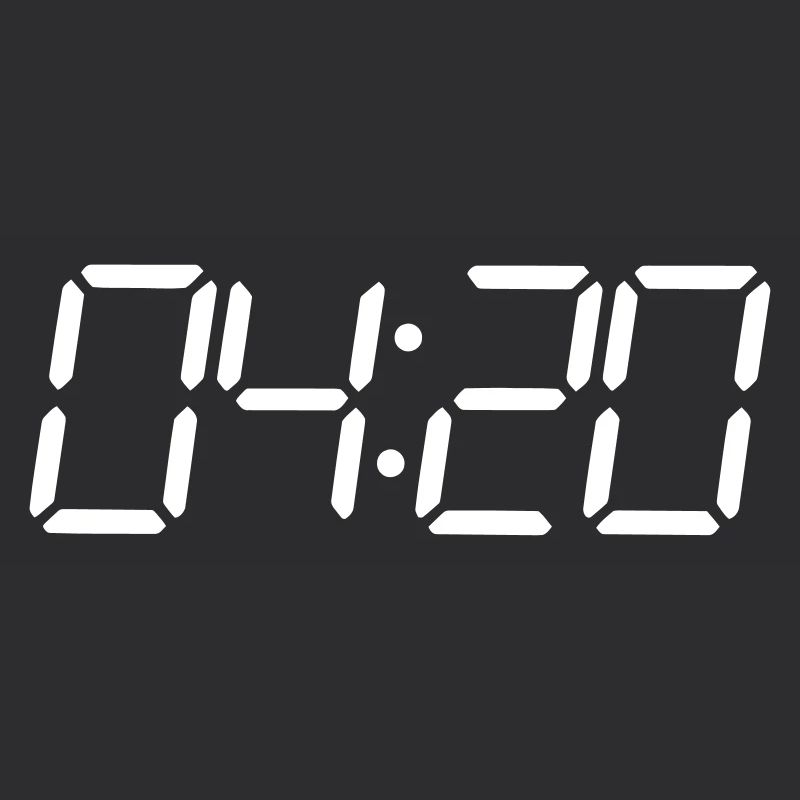 4:20 pm Seven segment digital clock