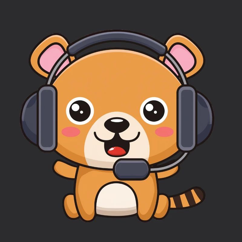 Bärchen mit Headset