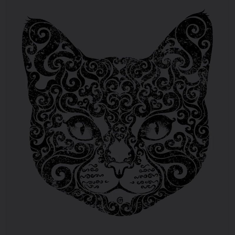 Swirly Katze (s/w)