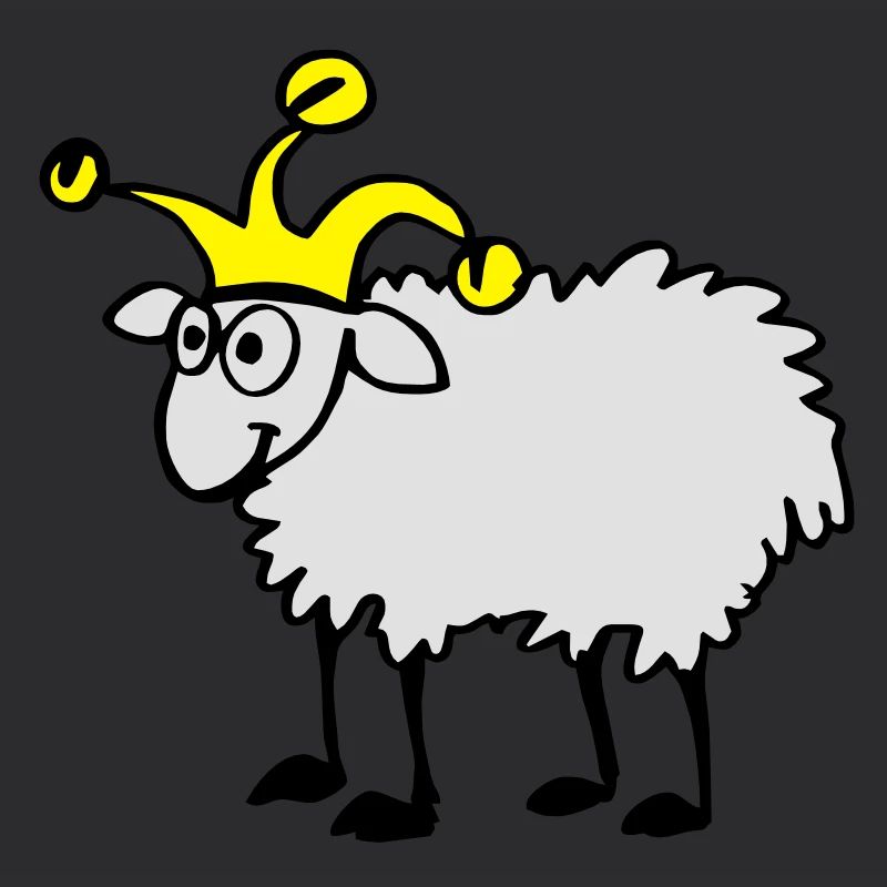 Sheep with dunce cap
