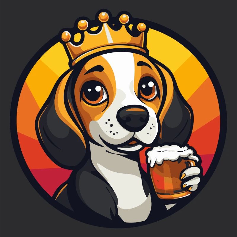 Beagle Hund Bier Comic
