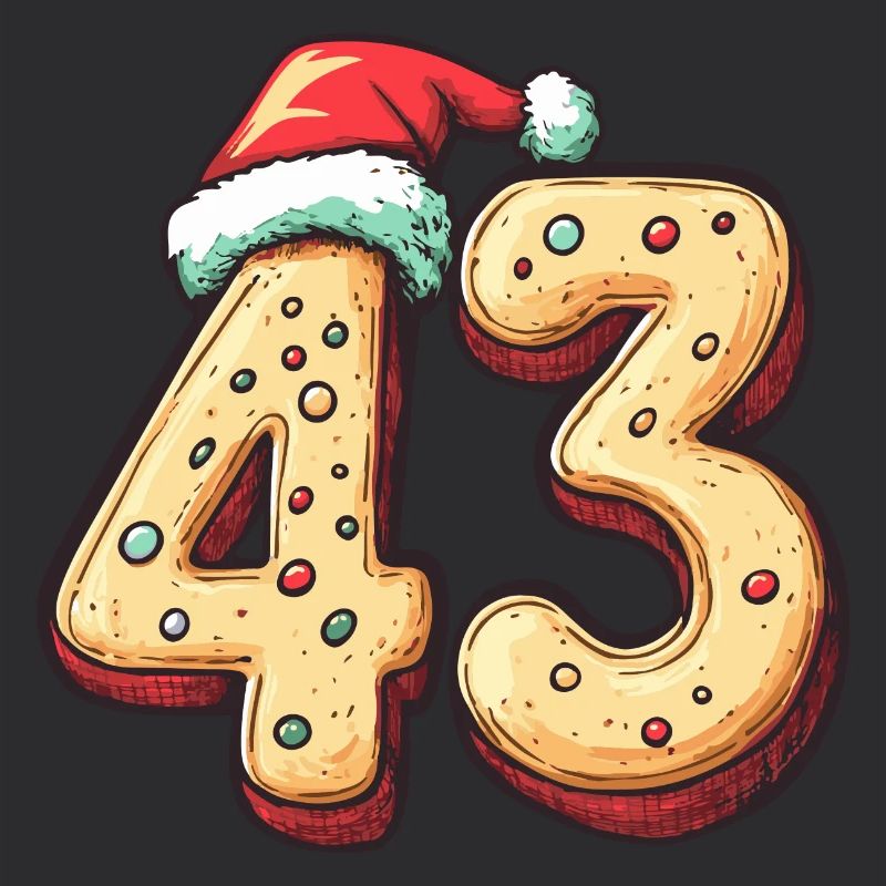 Biscuit de Noël à 43 chiffres