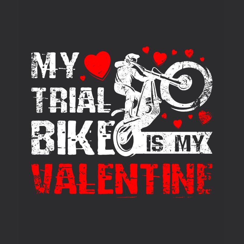 Mon vélo de trial est ma Saint-Valentin