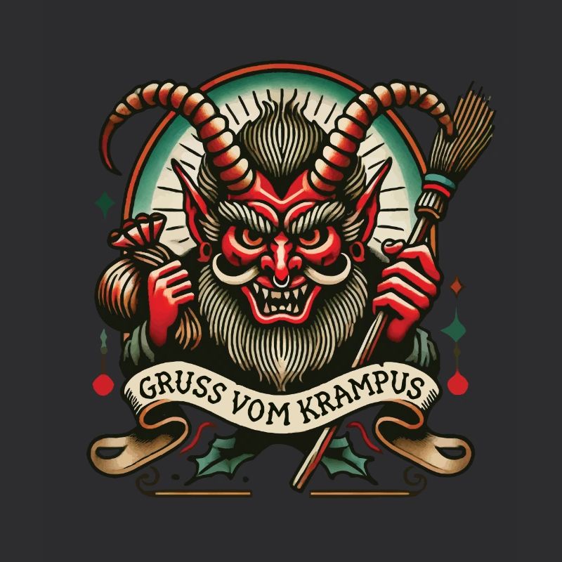 Salutations de Krampus Dark Christmas Folklore