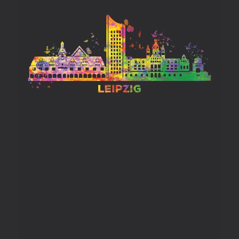 Leipzig Skyline Coloré Leipzig Uniriese