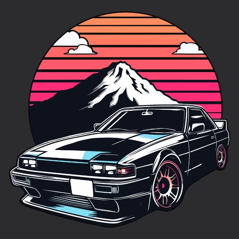 JDM-Auto Japanische Retro-Autorenn-Drift-Legende