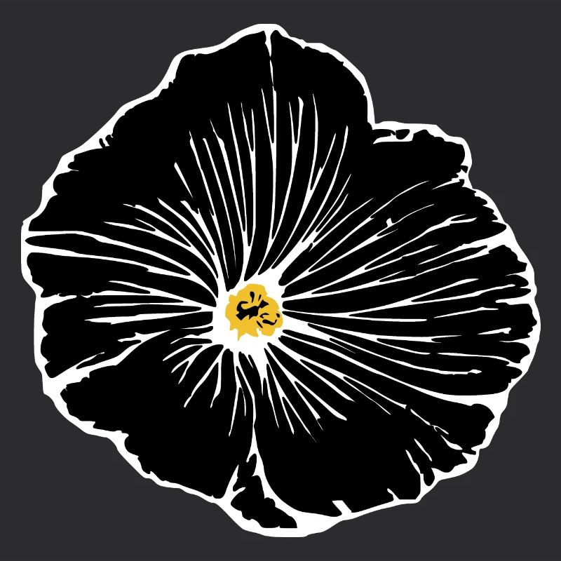 Fleur, Noir, Fleurs, Noir, Fleur