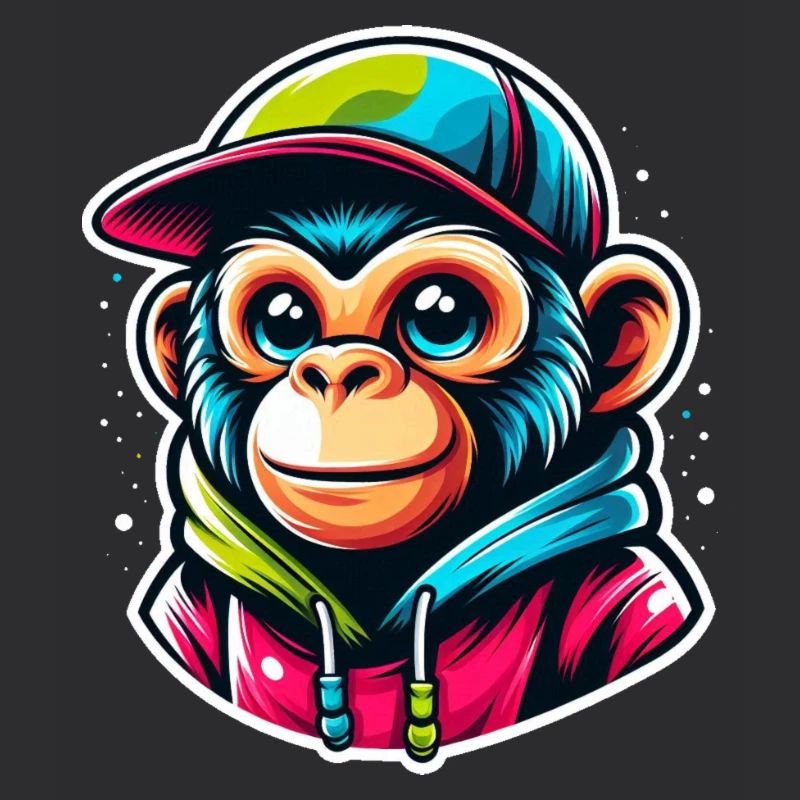 Casquette à capuche Monkey