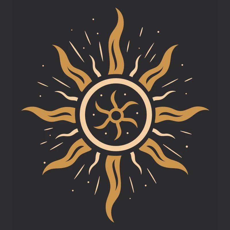 Roue de pompiers du solstice d’été - symbole de la puissance du soleil