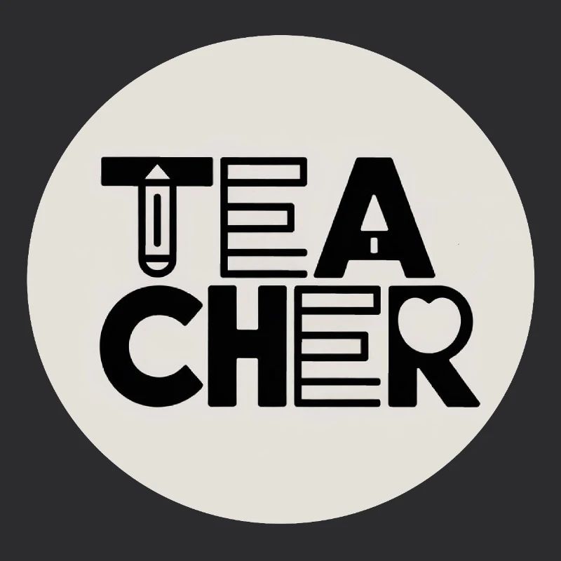 Conception de l’enseignant avec typographie au crayon