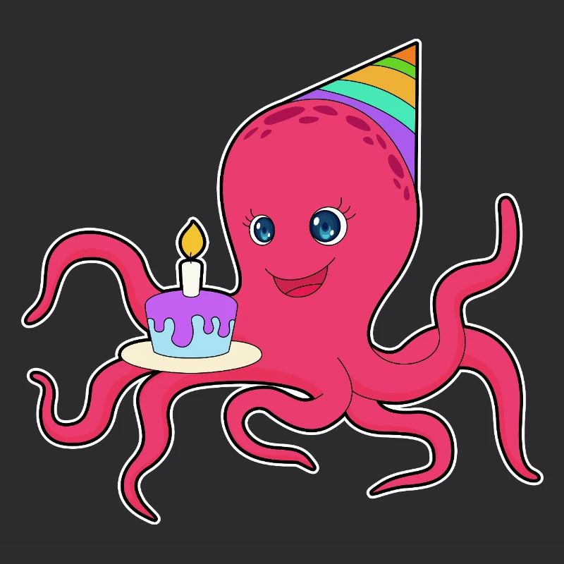 Krake Geburtstag Kuchen