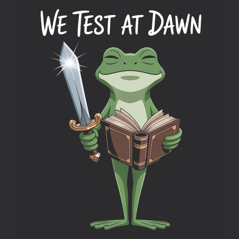 Dawn Test Frog: Sword & Scroll