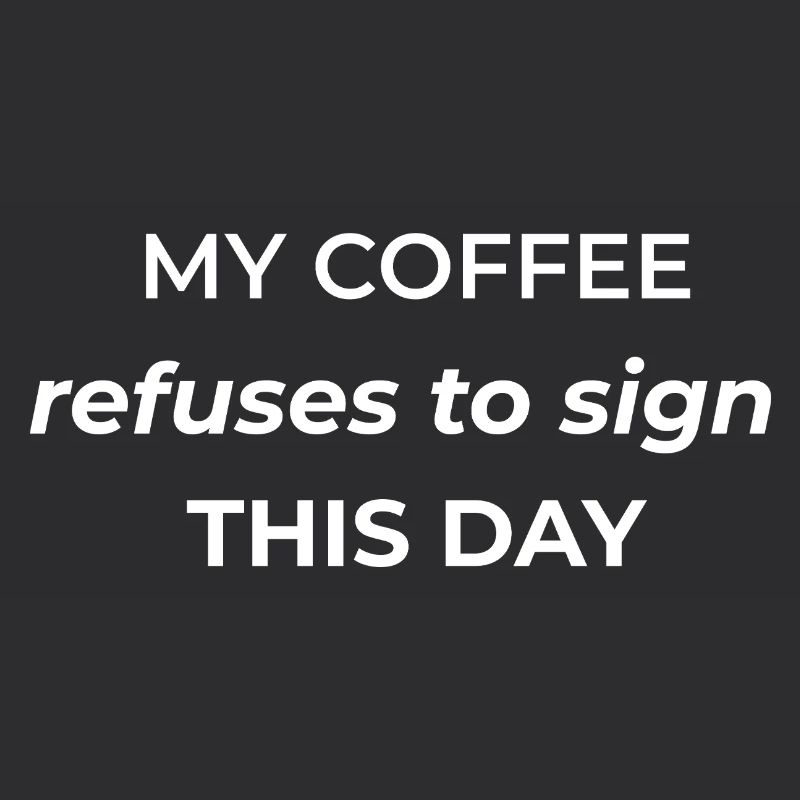 Mon café refuse de signer ce jour-là